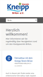 Mobile Screenshot of kneippverein-brilon.de