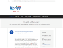 Tablet Screenshot of kneippverein-brilon.de